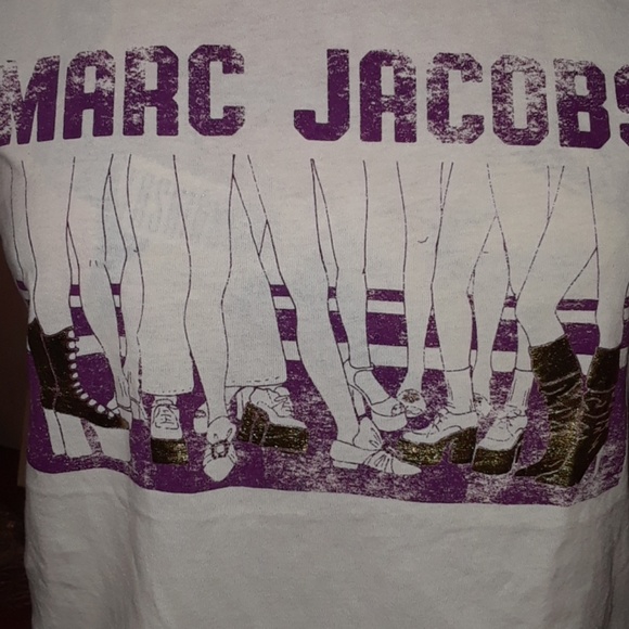 Marc Jacobs NWT OMG shoes graphic tee XS - Picture 1 of 8